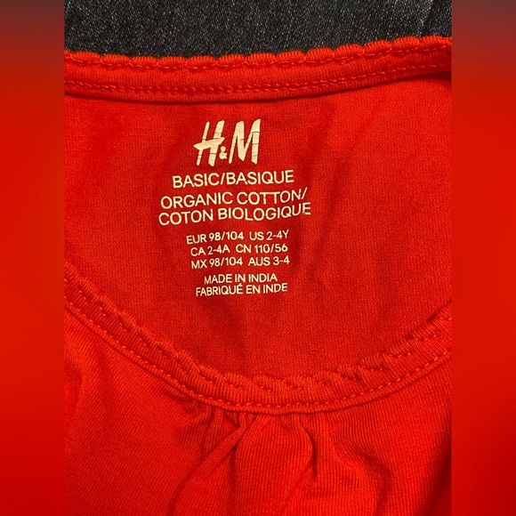 1 1/2-2yrs H&M bundle. 2 pairs of jeans and red long sleeve shirt - Picture 4 of 9